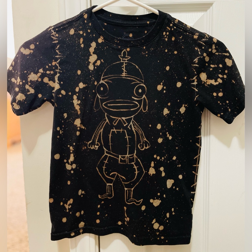 Fortnite Hand Painted Bleached Boys T-Shirt